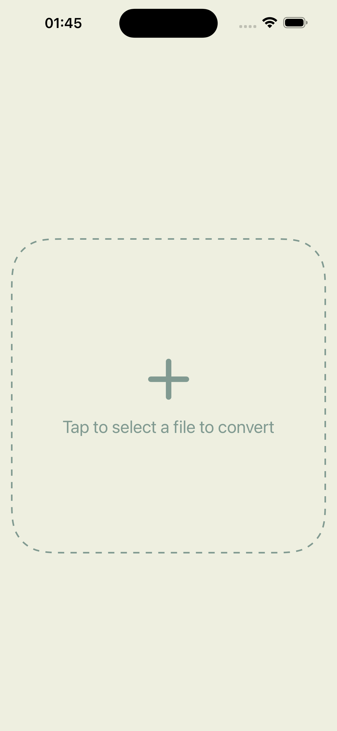 Convertify app main interface screenshot