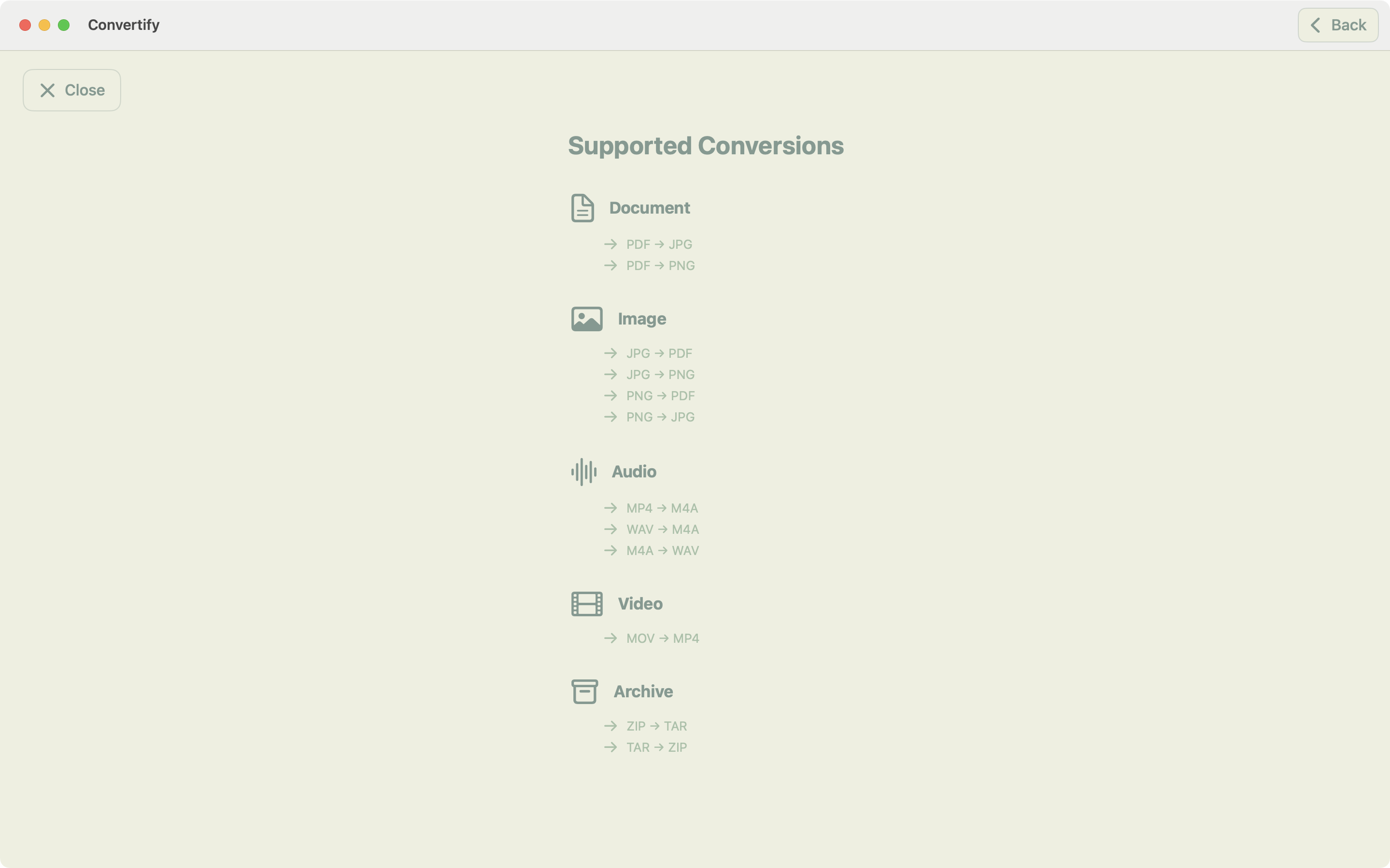 Convertify app screenshot showing interface feature 4