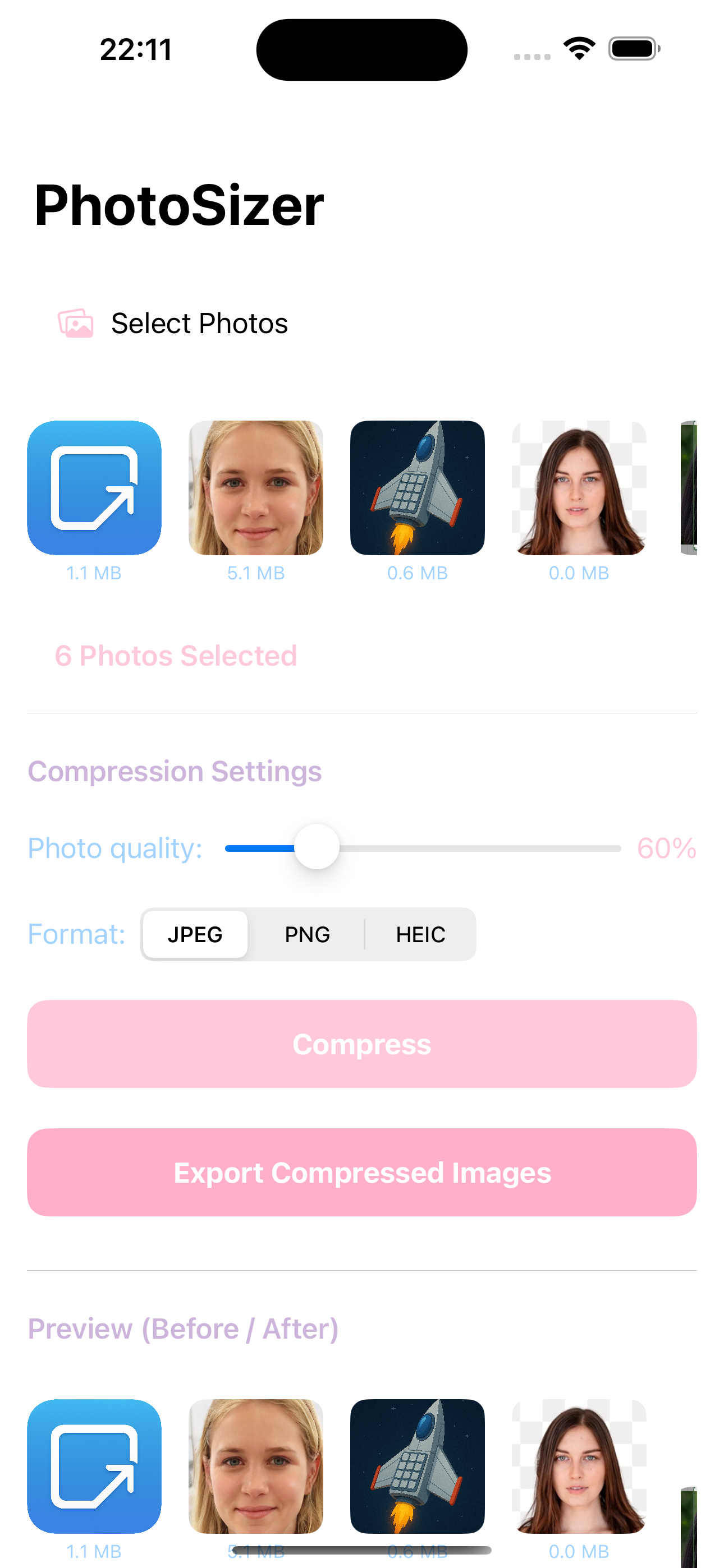 PhotoSizer screenshot 4 - PhotoSizer app screenshot showing interface feature 4 PhotoSizer app screenshot showing interface feature 4